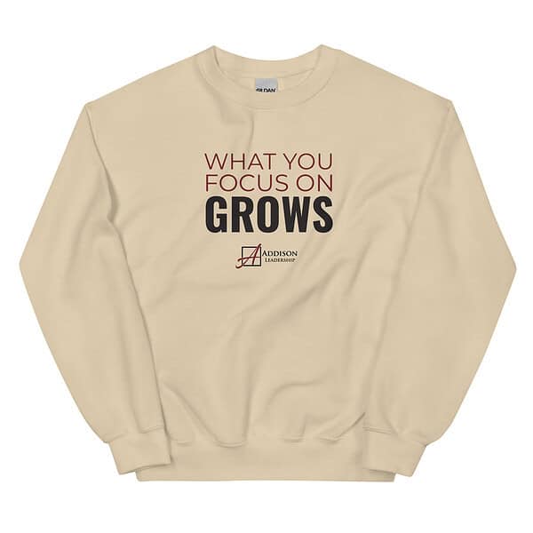 What You Focus On Grows Crewneck Sweatshirt - Image 5