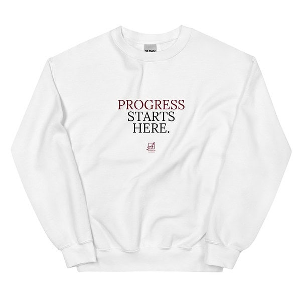 Progress Starts Here Crewneck Sweatshirt-Everyday Essentials Collection - Image 7