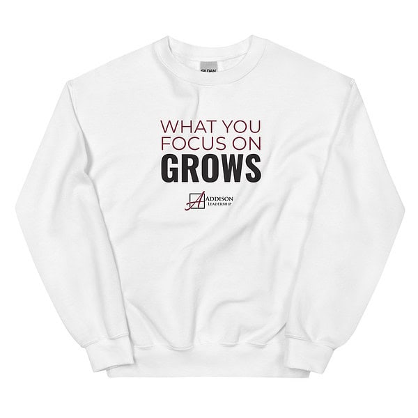 What You Focus On Grows Crewneck Sweatshirt - Image 9