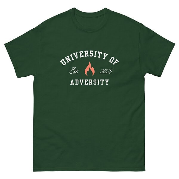 University of Adversity Tee (Dark Color) - Image 5